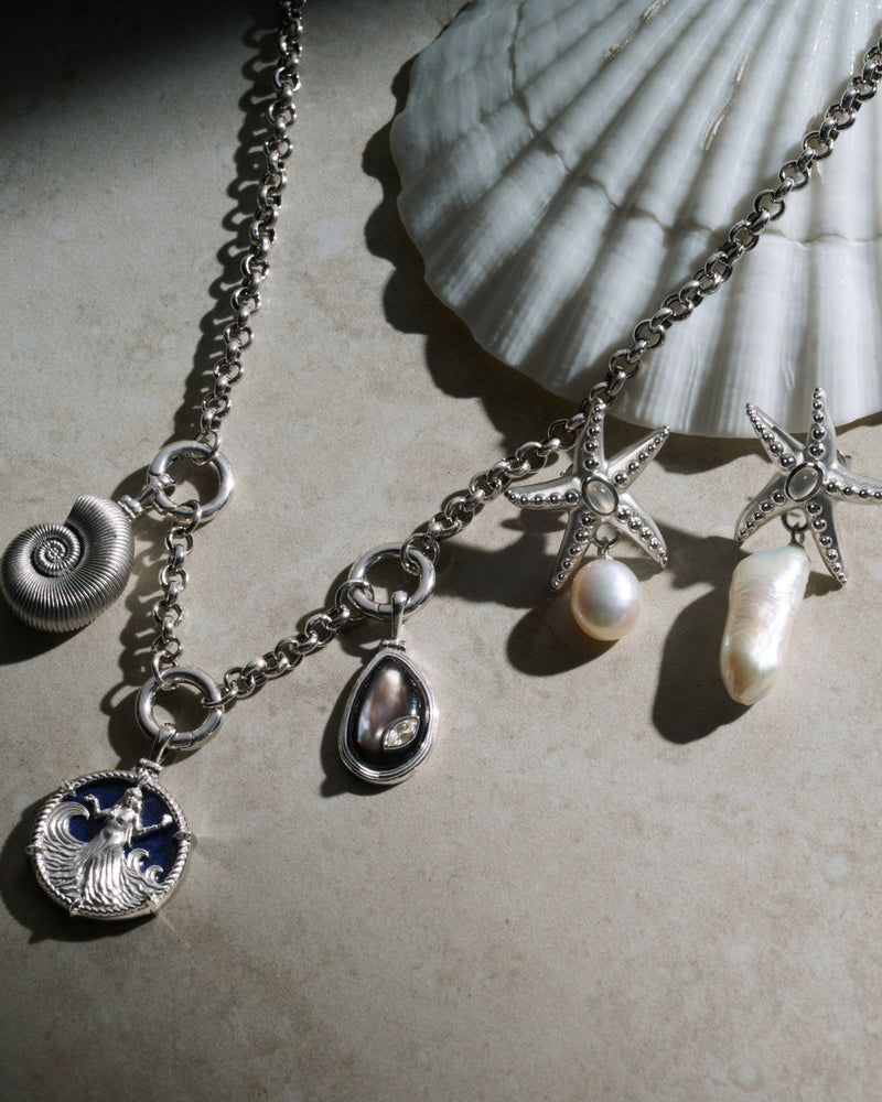 Awe Inspired Necklaces Men's Deep Sea Ammonite Shell Necklace