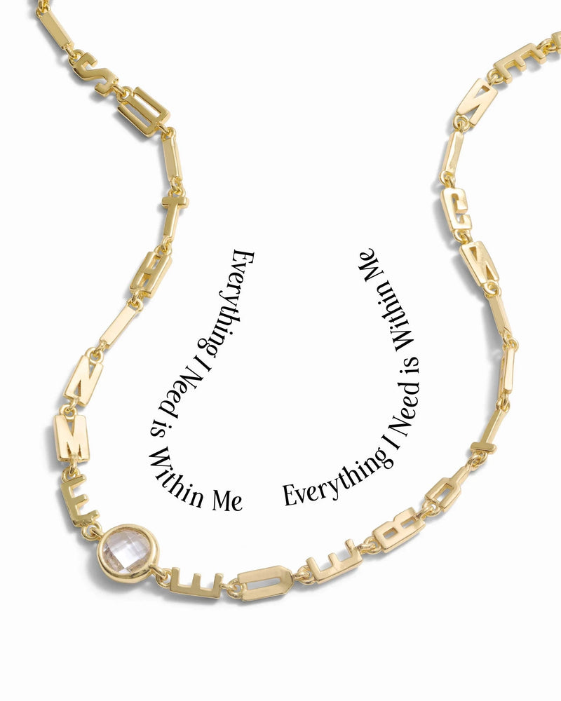 Awe Inspired Necklaces Men's Everything I Need is Within Me Affirmation Necklace