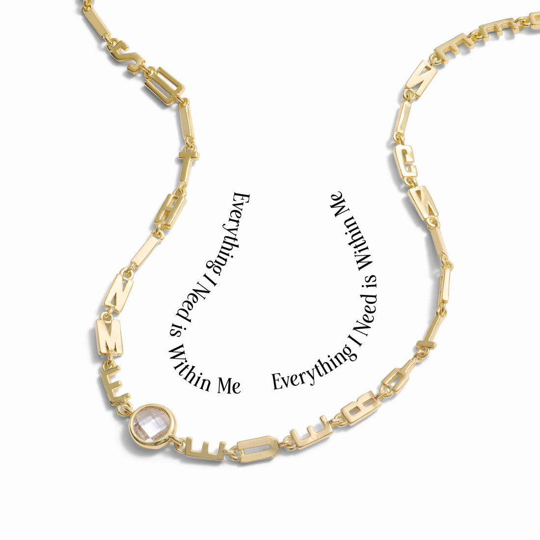Awe Inspired Necklaces Men's Everything I Need is Within Me Affirmation Necklace