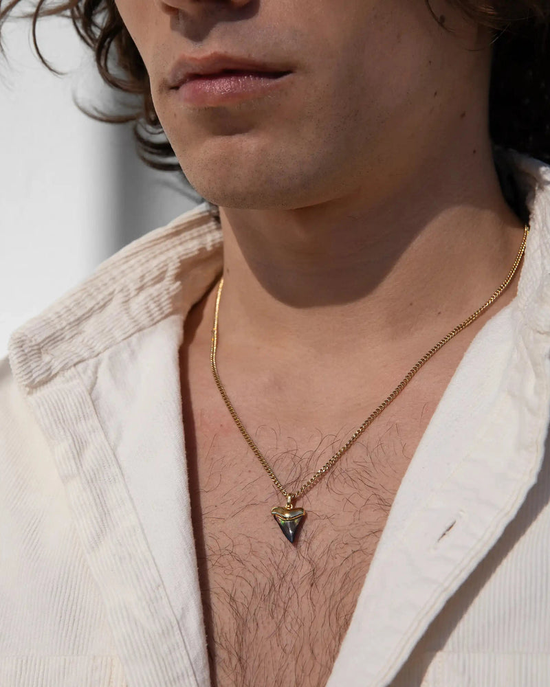 Awe Inspired Necklaces Men's Shark Tooth Necklace