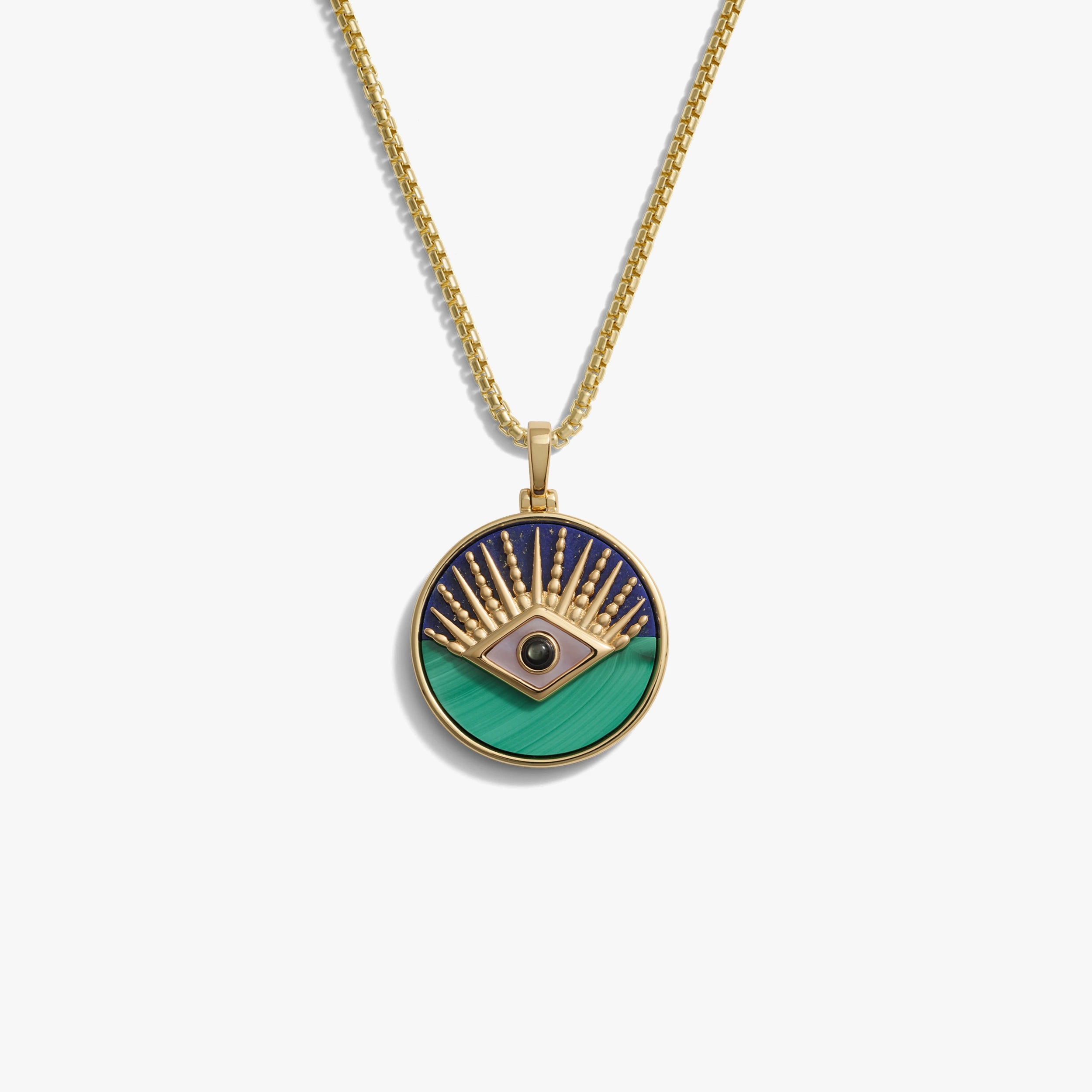 Awe Inspired Necklaces Men's Third Eye Coin Necklace