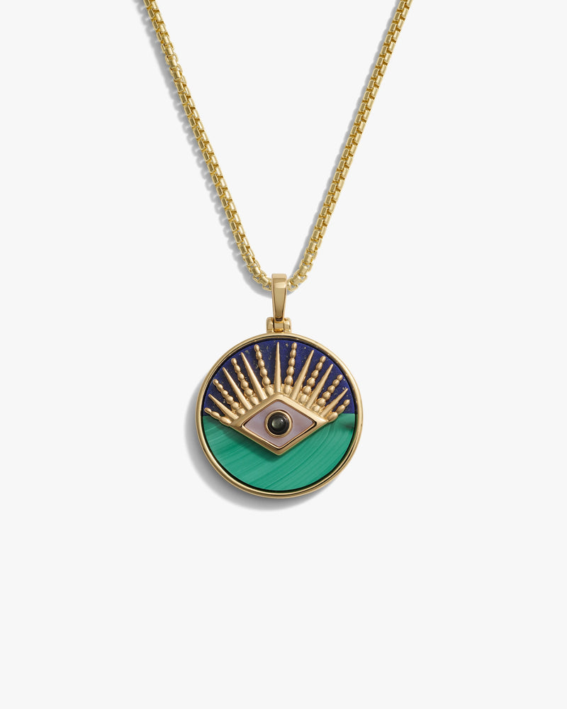 Awe Inspired Necklaces Men's Third Eye Coin Necklace