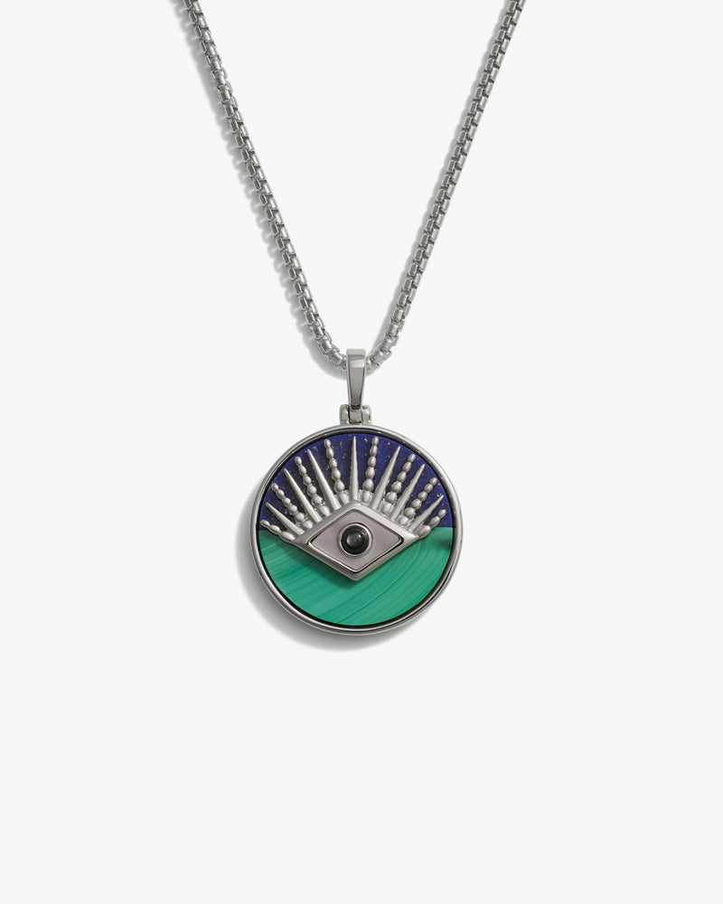 Awe Inspired Necklaces Men's Third Eye Coin Necklace