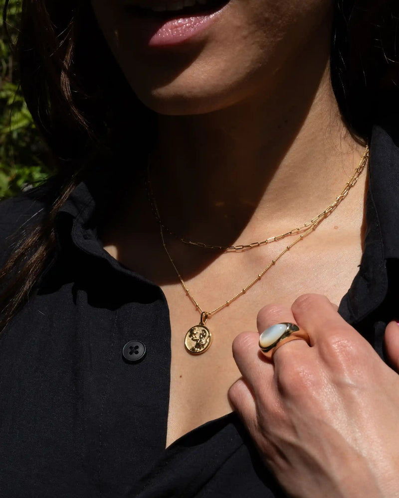 Awe Inspired Necklaces Mini Athena + Delicate Paperclip Necklace Set