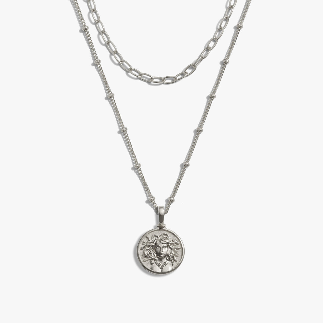 Awe Inspired Necklaces Mini Medusa with Delicate Paperclip