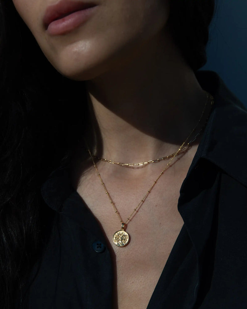 Awe Inspired Necklaces Mini Medusa with Delicate Paperclip