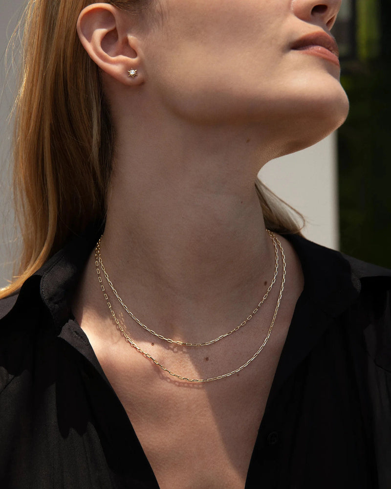 Awe Inspired Necklaces Mini Paperclip Chain