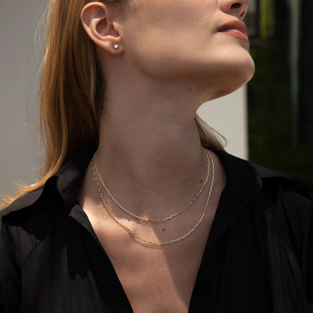 Awe Inspired Necklaces Mini Paperclip Chain