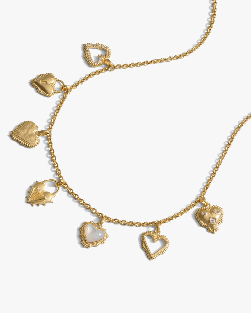 Awe Inspired Necklaces Mini Radiant Heart Charm Necklace