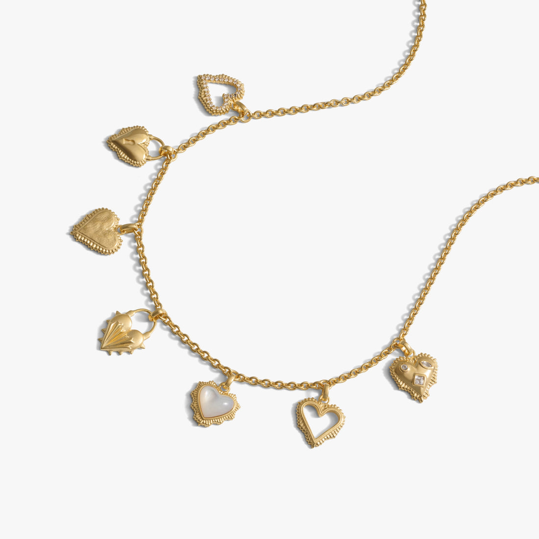 Awe Inspired Necklaces Mini Radiant Heart Charm Necklace