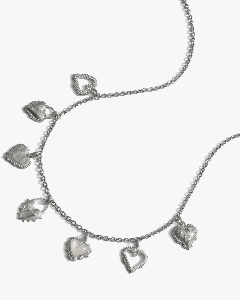 Awe Inspired Necklaces Mini Radiant Heart Charm Necklace