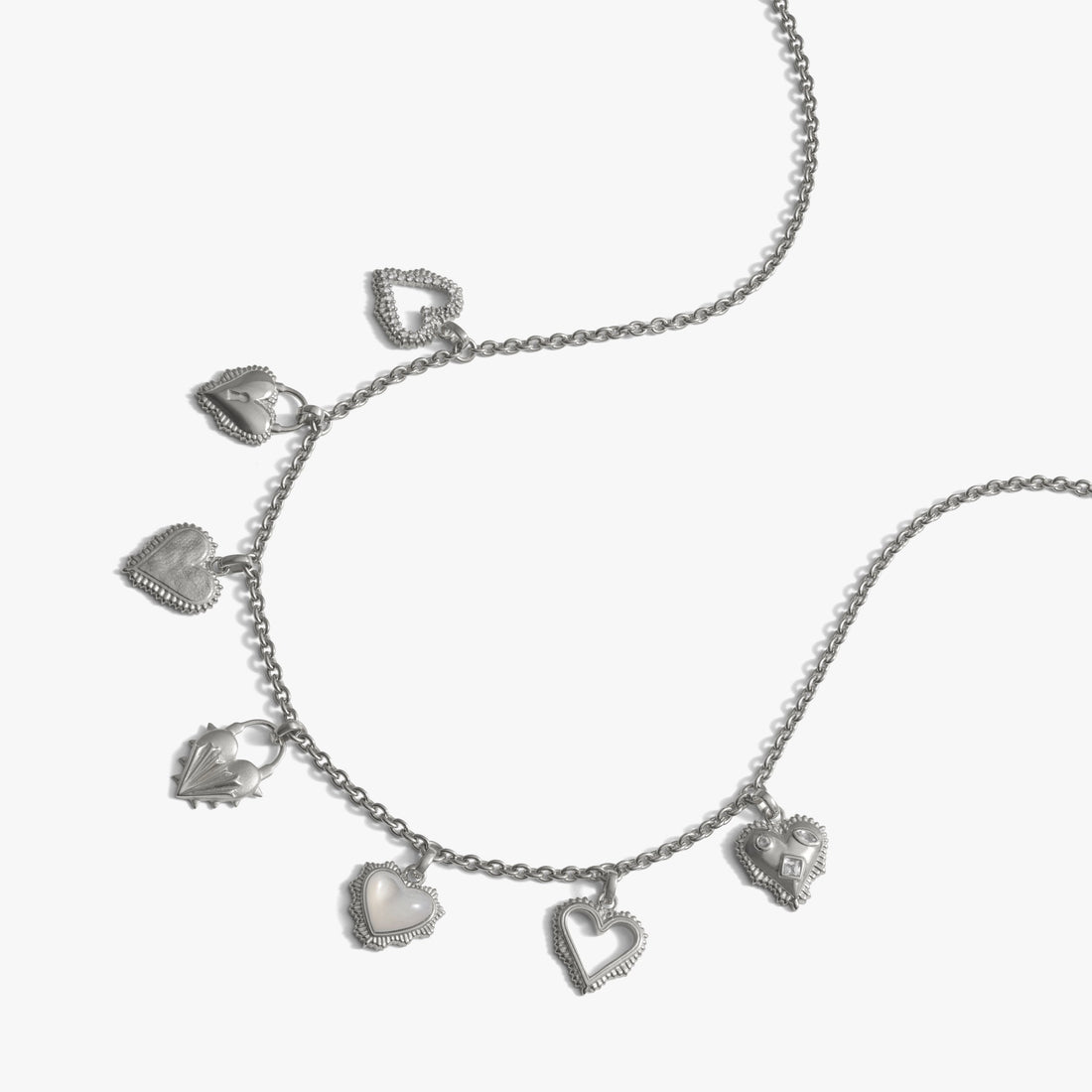 Awe Inspired Necklaces Mini Radiant Heart Charm Necklace