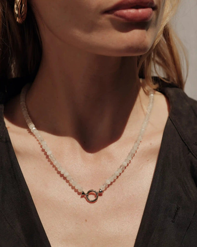 Awe Inspired Necklaces Moonstone Beaded Collector Necklace