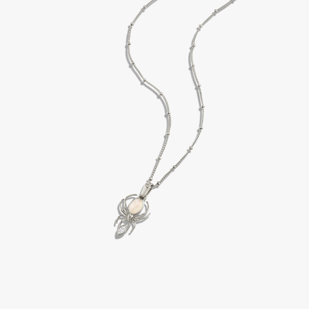 Awe Inspired Necklaces Moonstone Spider Necklace