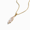 Awe Inspired Necklaces Mother of Pearl Feather Necklace