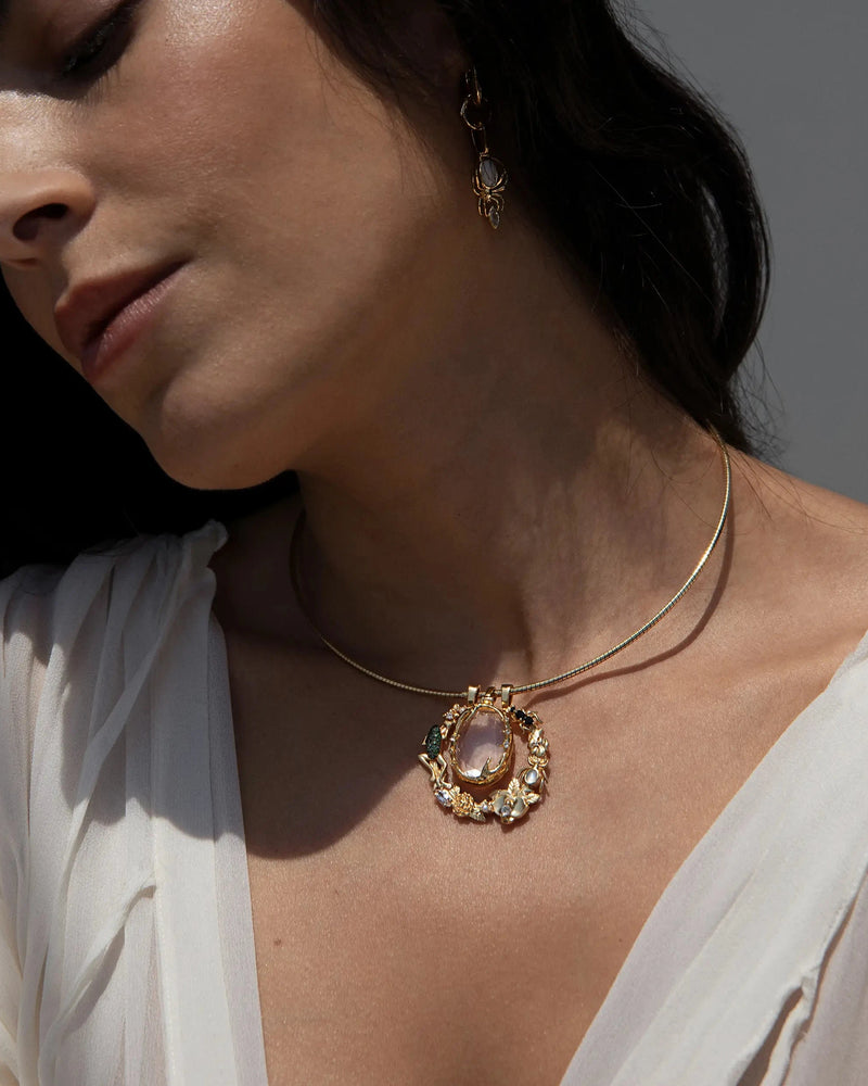 Awe Inspired Necklaces Mystic Portal Locket Halo Charm Collar