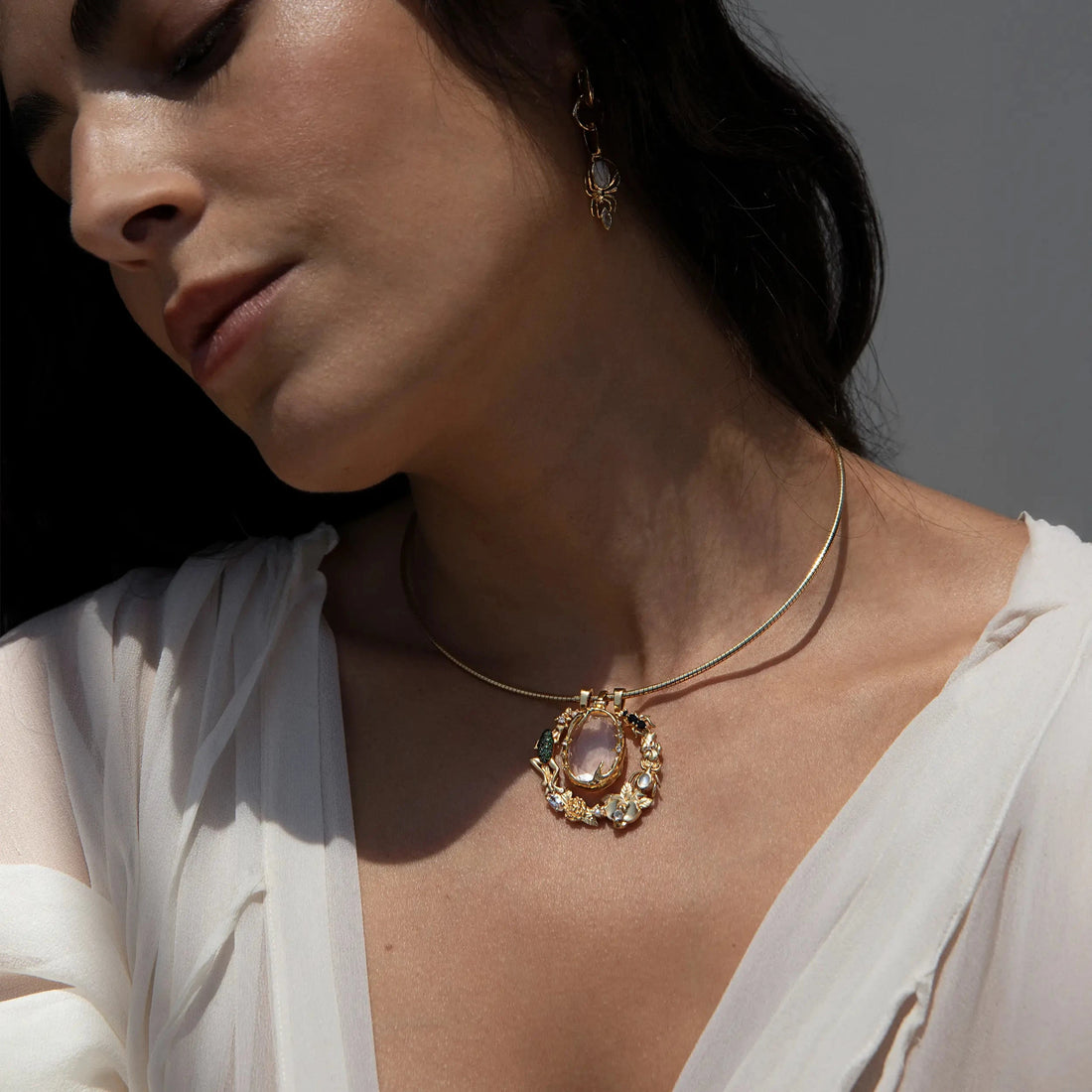 Awe Inspired Necklaces Mystic Portal Locket Halo Charm Collar