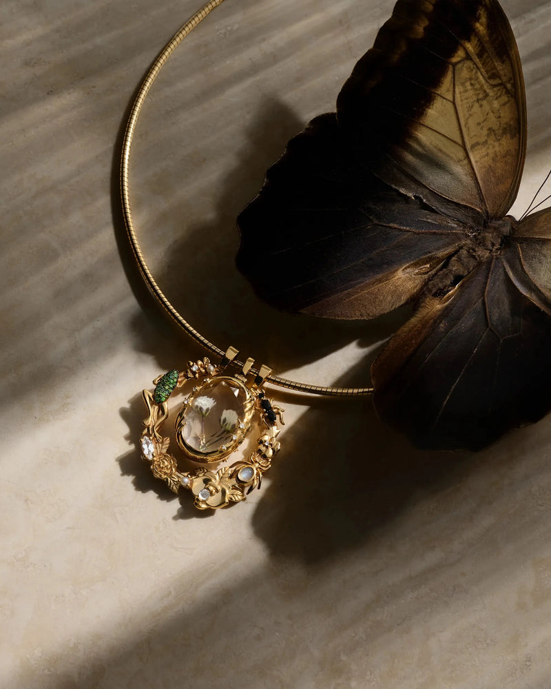 Awe Inspired Necklaces Mystic Portal Locket Halo Charm Collar