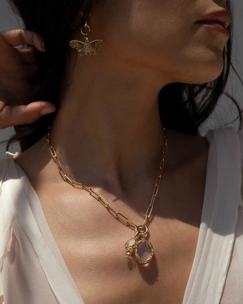 Awe Inspired Necklaces Mystic Portal Spider Charm Necklace