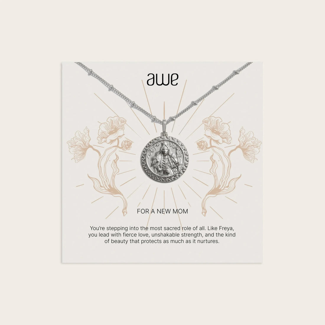 Awe Inspired Necklaces New Mom Card Gift Set