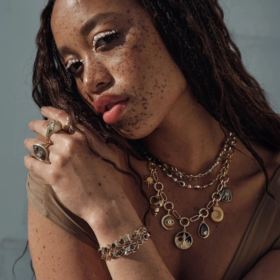 Awe Inspired Necklaces Ocean Statement Charm Necklace