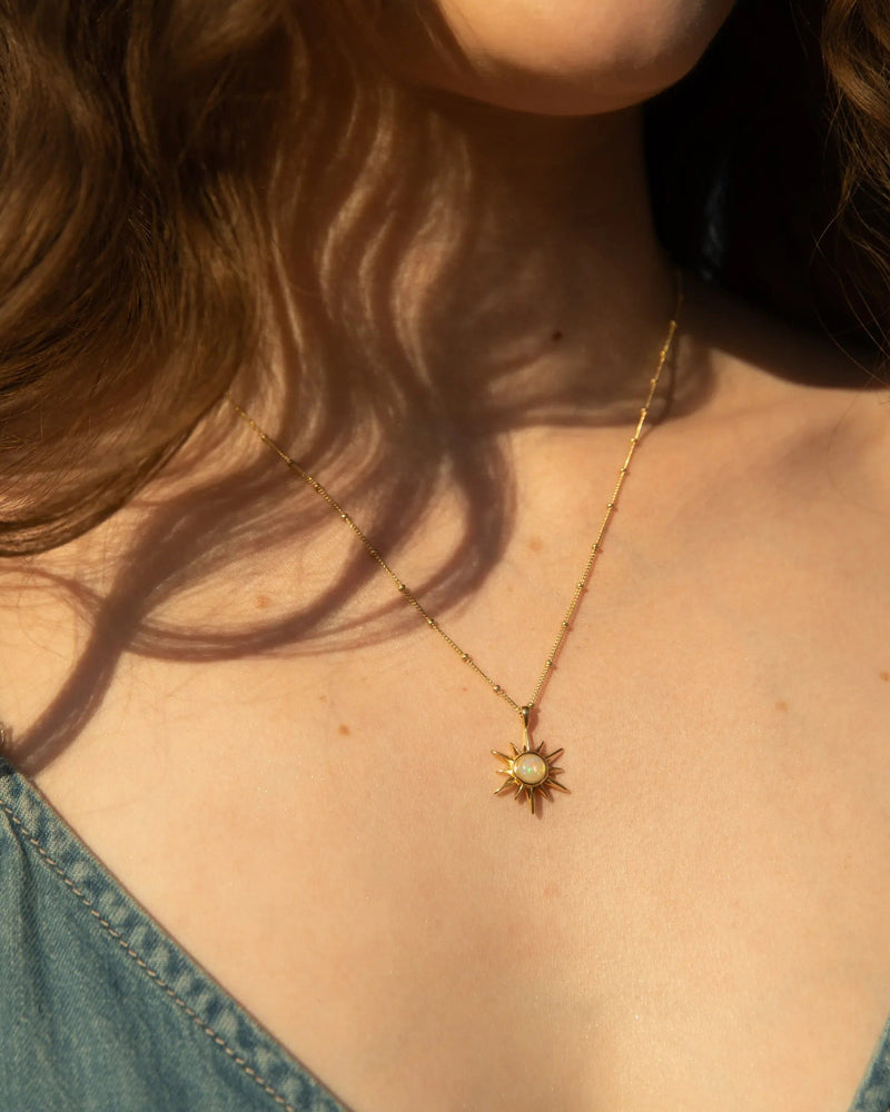 Awe Inspired Necklaces Opal Sun Necklace