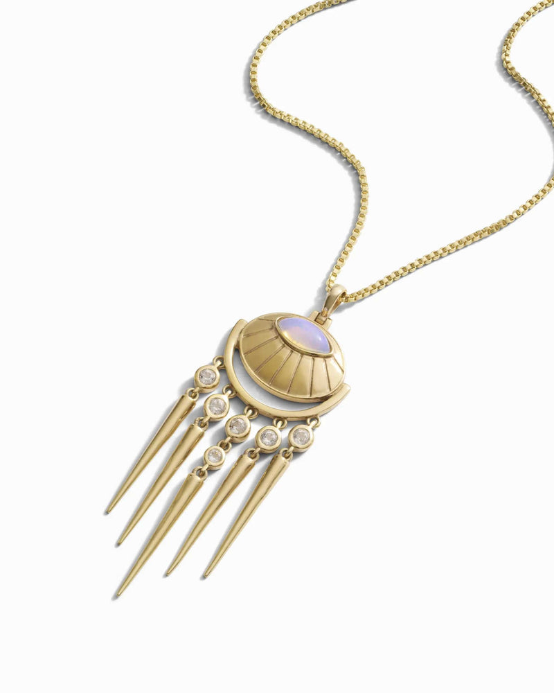Awe Inspired Necklaces Opal Wind Chime Necklace