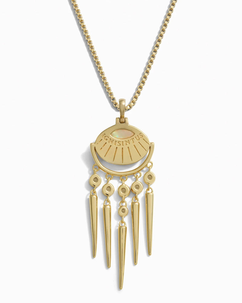 Awe Inspired Necklaces Opal Wind Chime Necklace