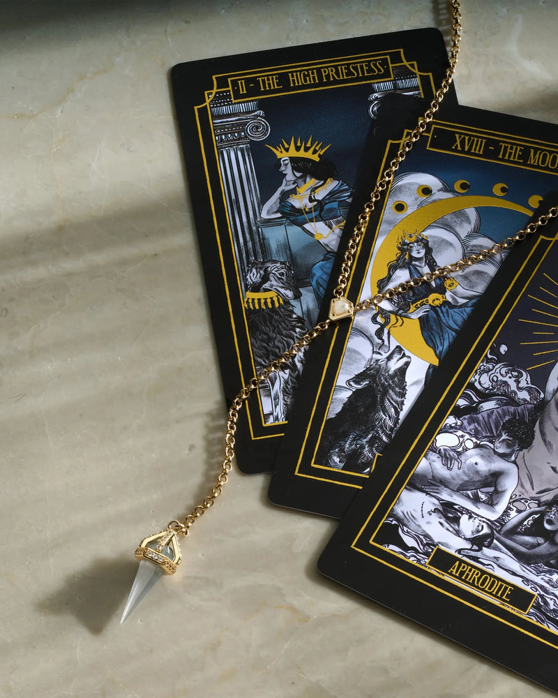 Awe Inspired Necklaces Oracle Crystal Pendulum Lariat