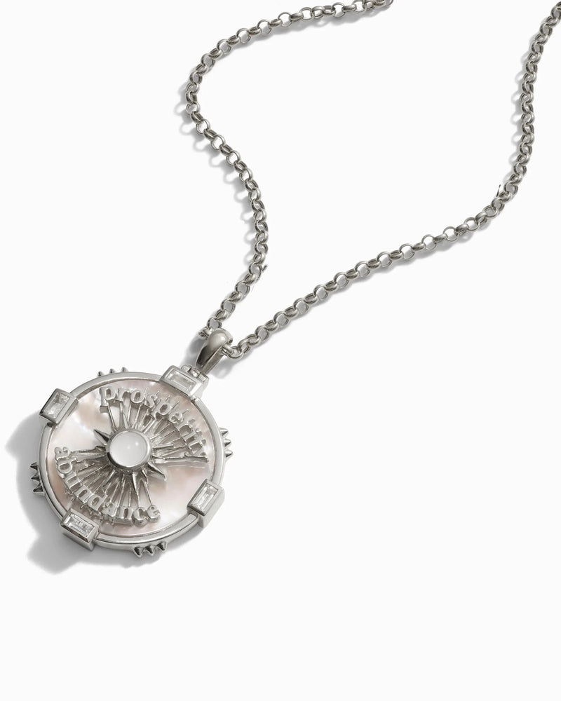 Awe Inspired Necklaces Prosperity Affirmation Coin Necklace