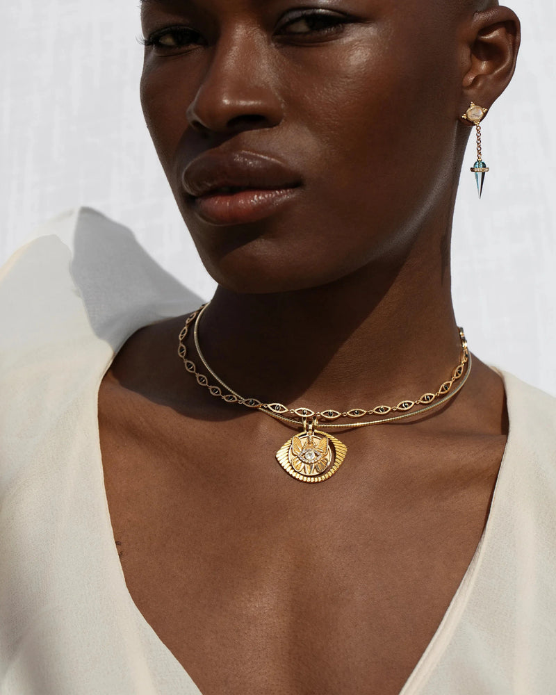 Awe Inspired Necklaces Psyche Third Eye Charm Collar