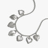Awe Inspired Necklaces Radiant Heart Statement Charm Necklace