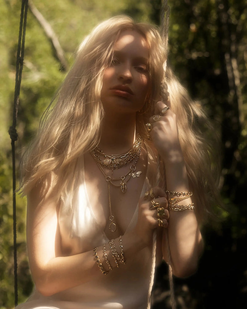 Awe Inspired Necklaces Secret Forest Asymmetrical Charm Necklace