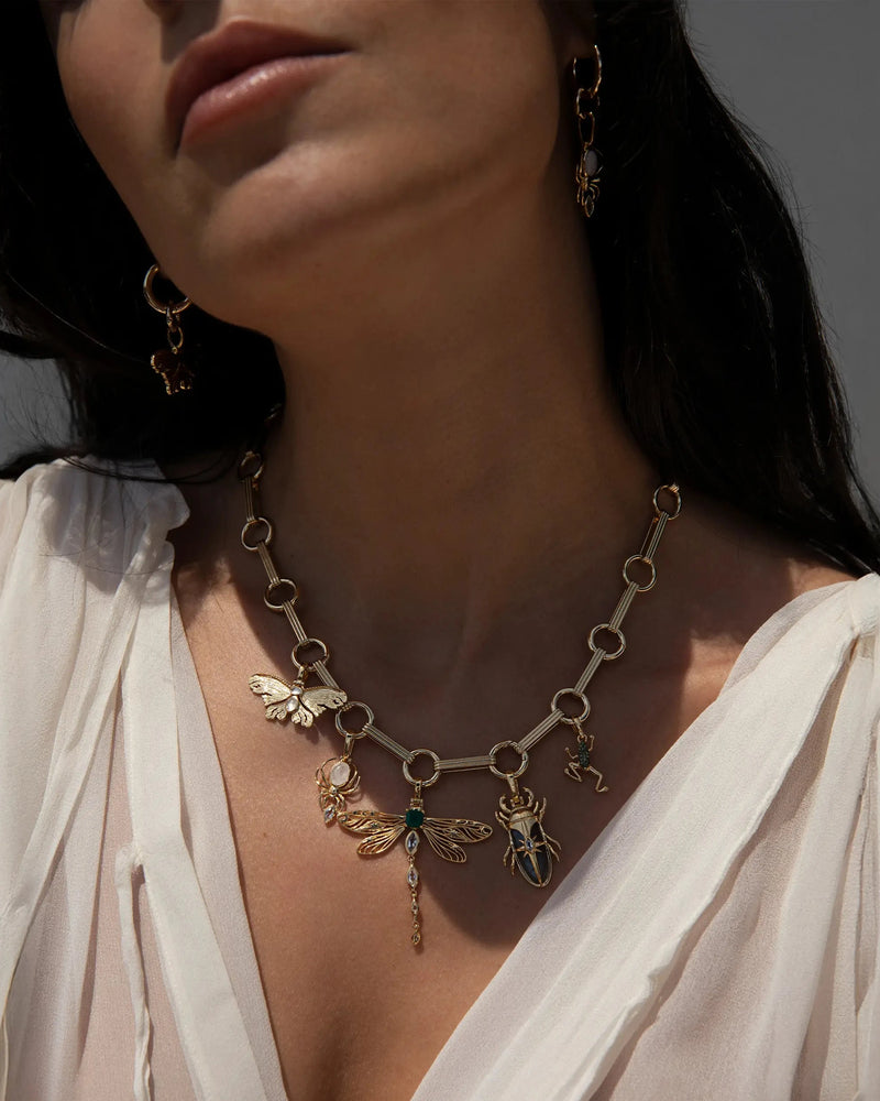 Awe Inspired Necklaces Secret Forest Bar Charm Necklace