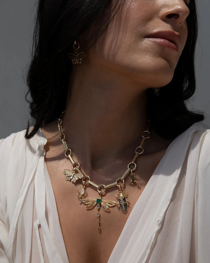 Awe Inspired Necklaces Secret Forest Bar Charm Necklace