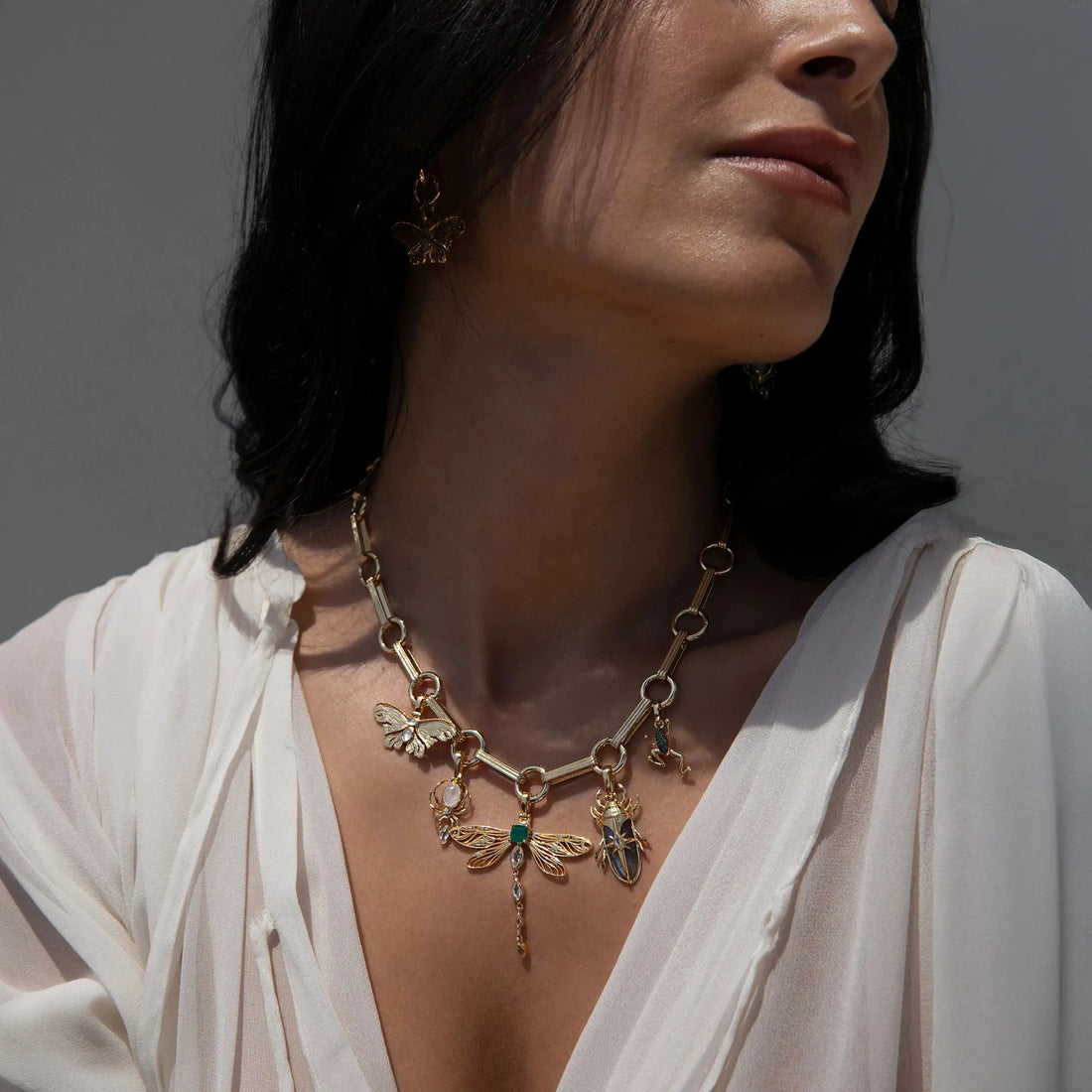 Awe Inspired Necklaces Secret Forest Bar Charm Necklace