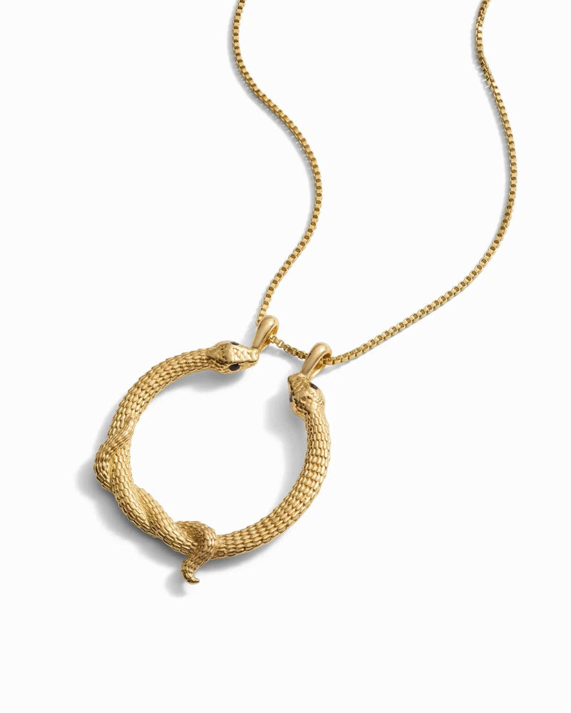 Awe Inspired Necklaces Snake Goddess Halo Necklace