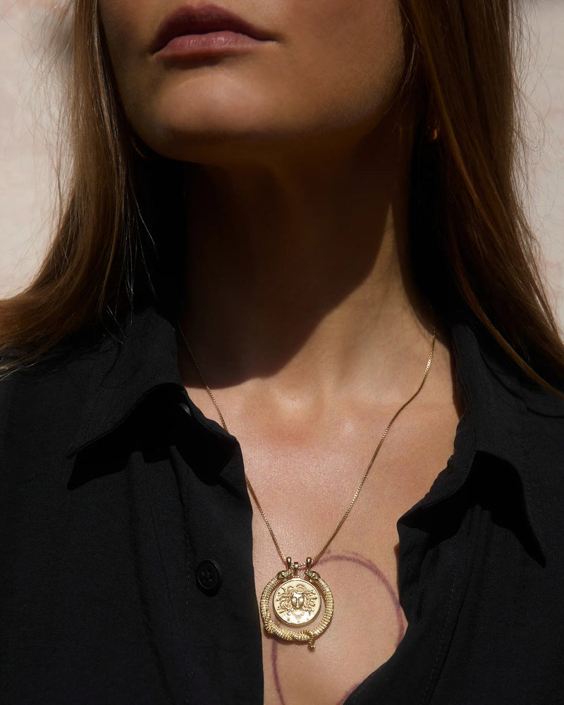 Awe Inspired Necklaces Snake Goddess Halo Necklace