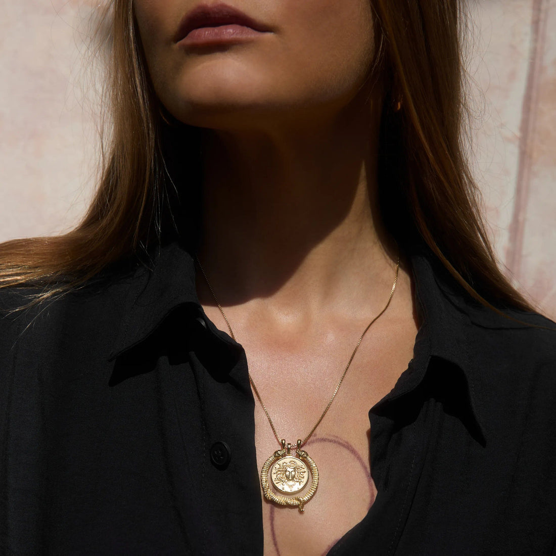 Awe Inspired Necklaces Snake Goddess Halo Necklace