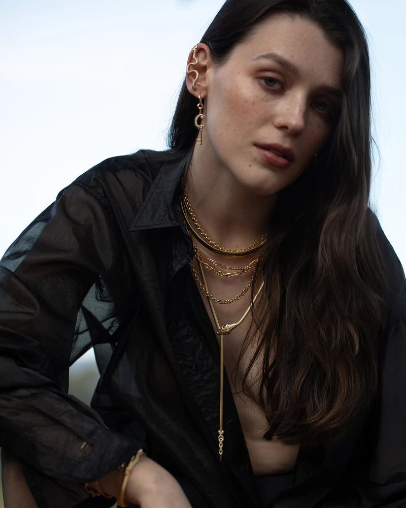 Awe Inspired Necklaces Snake Lariat