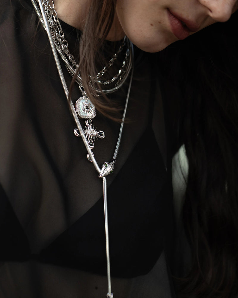 Awe Inspired Necklaces Snake Lariat