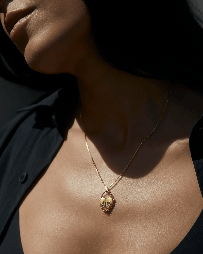 Awe Inspired Necklaces Spiked Heart Necklace