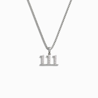 Awe Inspired Necklaces Sterling Silver / 111 / 16"-18" Angel Number Necklace