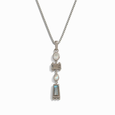 Awe Inspired Necklaces Sterling Silver / 16"-18" Box Chain Earth Goddess Talisman Necklace