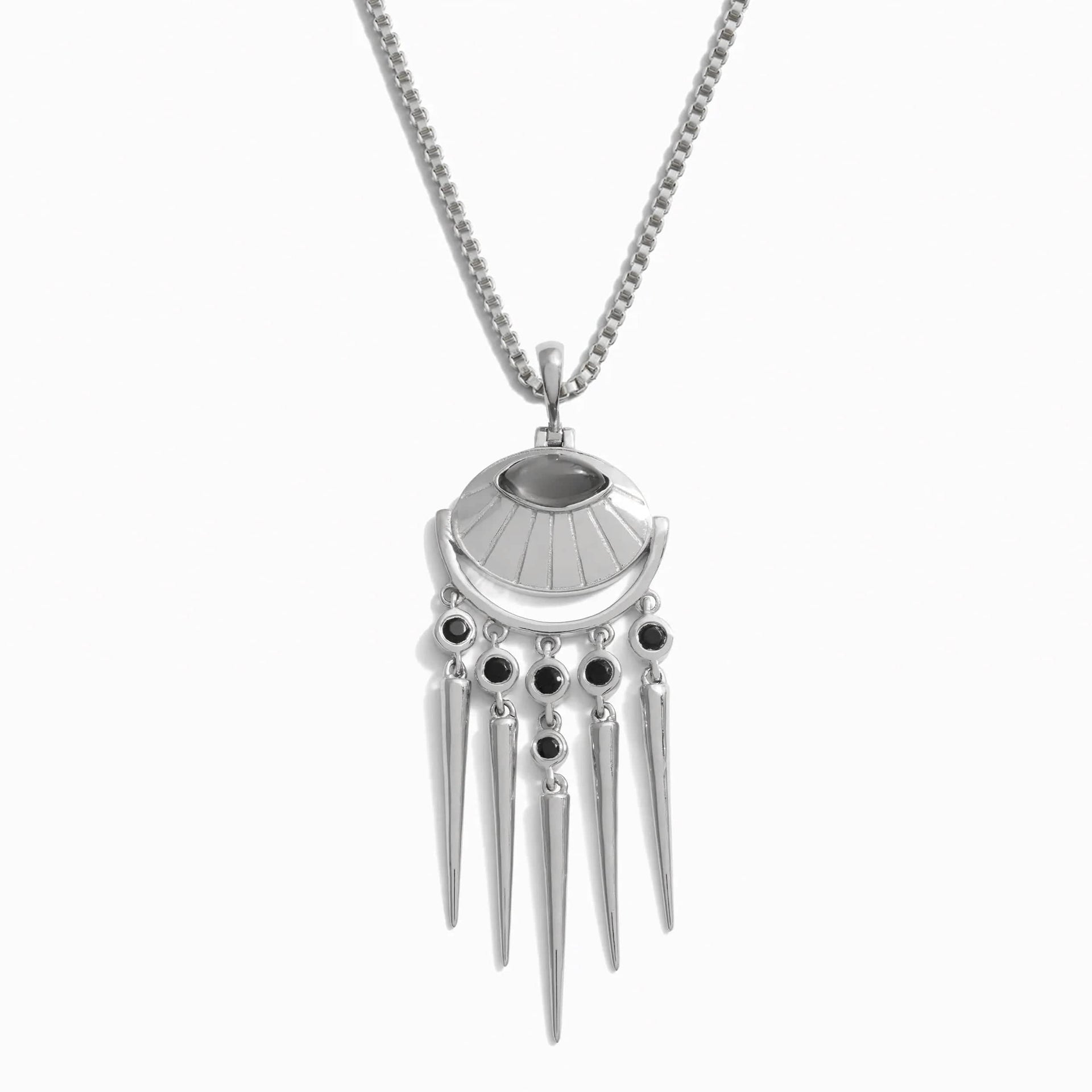 Grey Moonstone Wind Chime Necklace – Awe Inspired