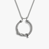 Awe Inspired Necklaces Sterling Silver / 16"-18" Cuban Chain Snake Goddess Halo Necklace