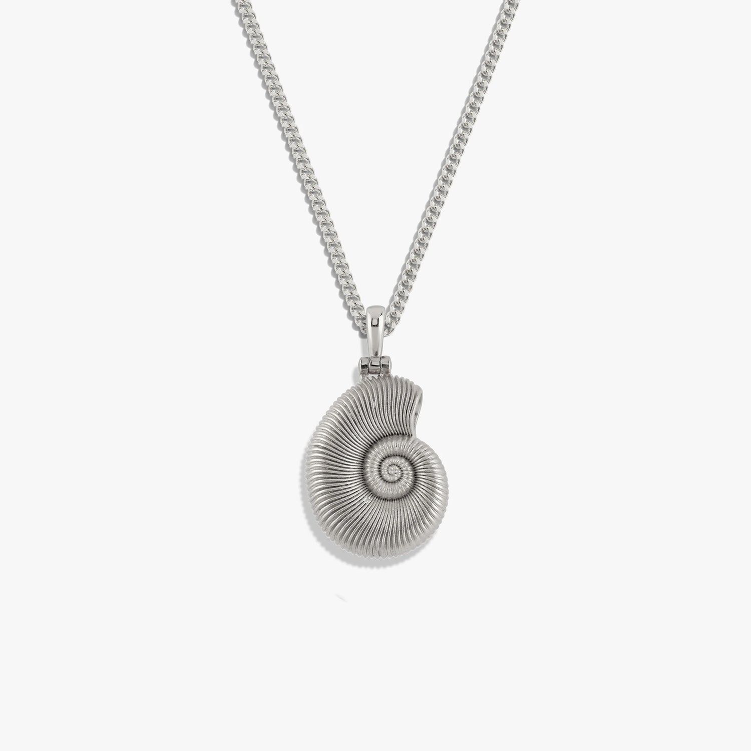 Awe Inspired Necklaces Sterling Silver / 16-18" Deep Sea Ammonite Shell Necklace