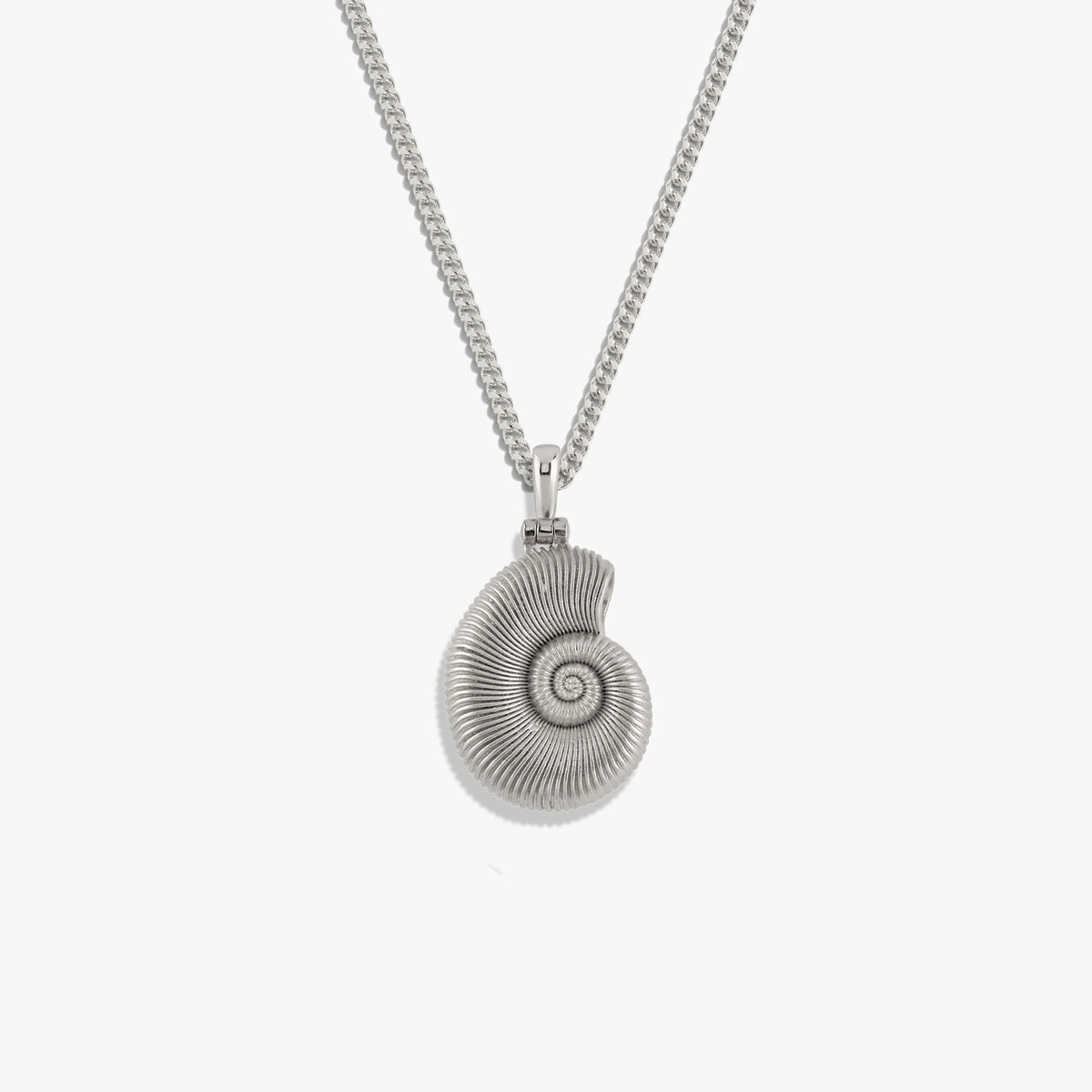 Awe Inspired Necklaces Sterling Silver / 16-18" Deep Sea Ammonite Shell Necklace