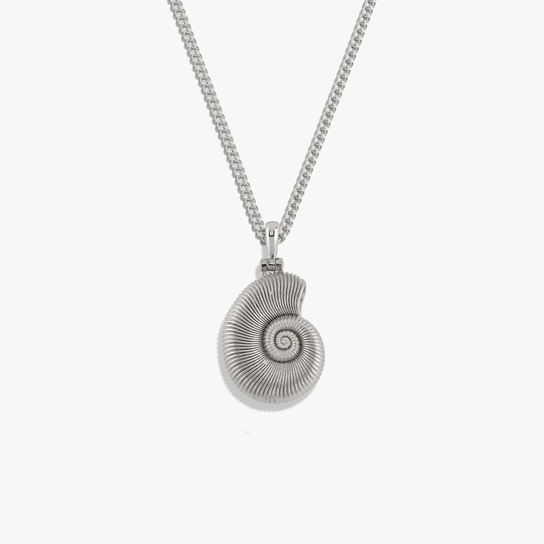 Awe Inspired Necklaces Sterling Silver / 16-18" Deep Sea Ammonite Shell Necklace