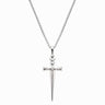 Awe Inspired Necklaces Sterling Silver / 16"-18" Diamond Sword Necklace